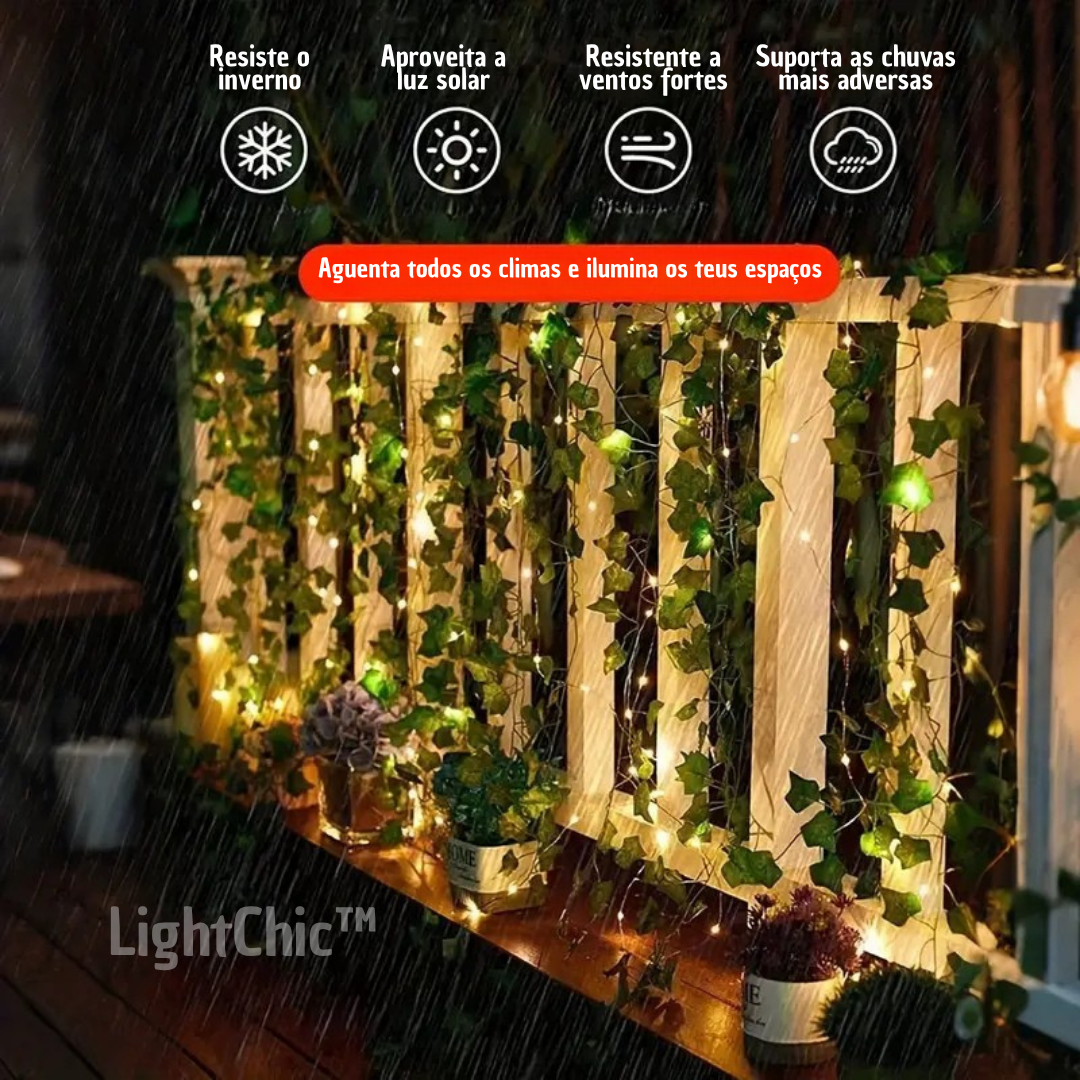 LightChic™ | Grinalda de Hera com Luzes LED para Espaços Chillout